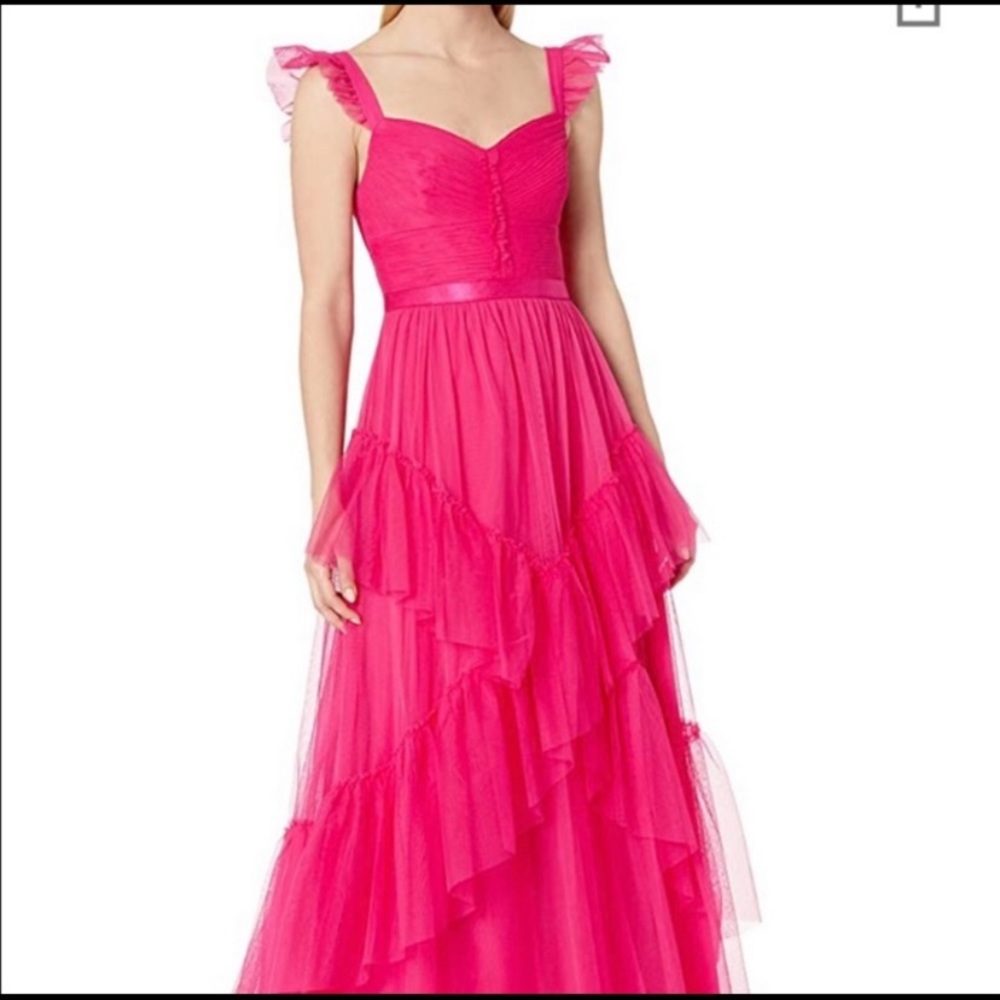 BCBG Tulle Gown in Cabaret